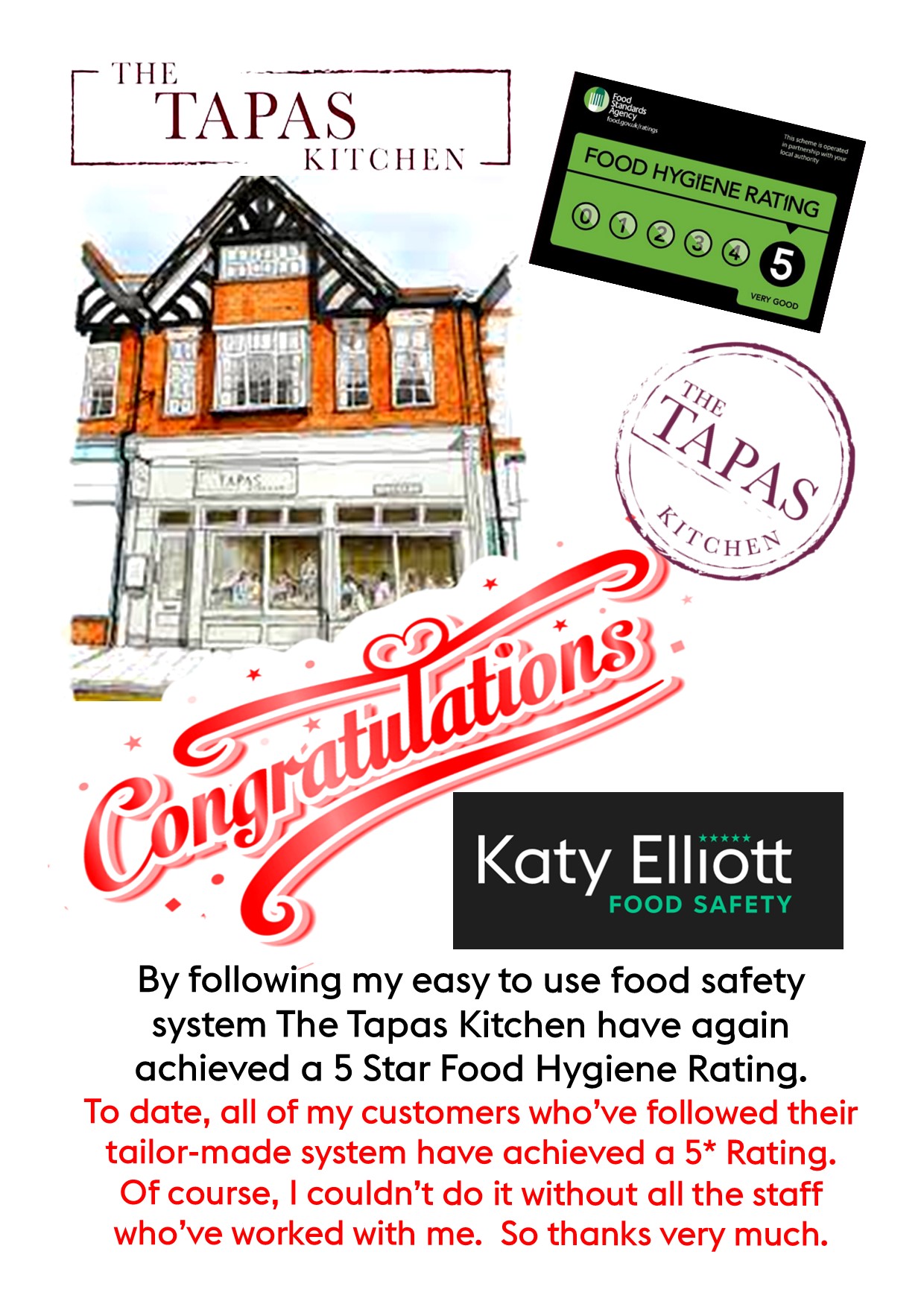 5* Food Hygiene Rating